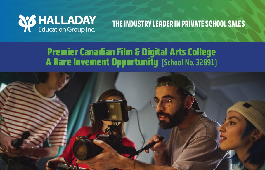 Canadian Film & Digital Arts Career College For Sale